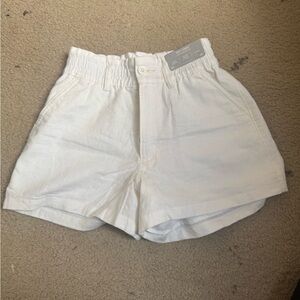 Women's White Casual Shorts